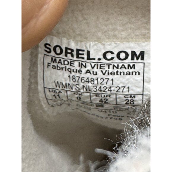 Sorel Winter Boots Womens 11 Explorer Il Joan Beige Suede Faux Fur NL3424-271 - Picture 7 of 8